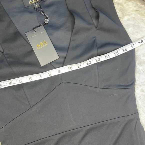 ABS Allen Schwartz All Black Long Causal Dress - Picture 10 of 14